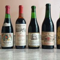 Bottiglie di Vino Barbera Vintage da Collezione