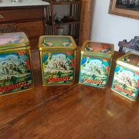 Lotto 4 Scatole Latta Fiorucci Anni ’70/’80