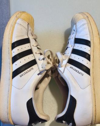 Sneakers Adidas Superstar Tag 38 pelle bianca 