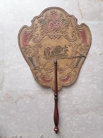 antico ventaglio secolo XIX handscreen paracalore