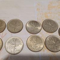 monete da 20 lire