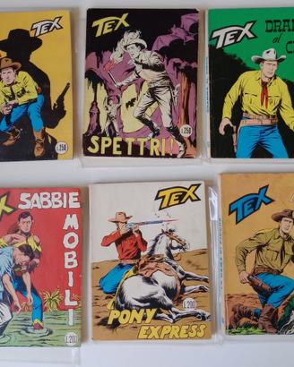 Tex gigante 6 fumetti- 38 - 66 -73 - 80 -111 - 116