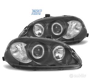 FARI HONDA CIVIC 96-98 ANGEL EYES FONDO NERO
