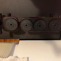 Panca regolabile, manubri, dischi in ghisa…