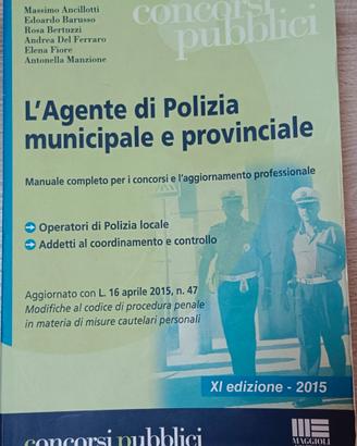 Libri concorso Agenti Polizia Municipale e Provinc