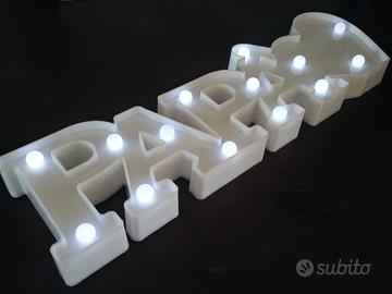 Insegna luminosa Papà led