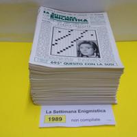 LA SETTIMANA ENIGMISTICA, anno 1989, NON compilati