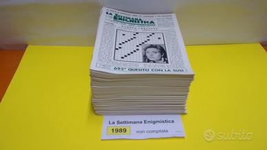 LA SETTIMANA ENIGMISTICA, anno 1989, NON compilati