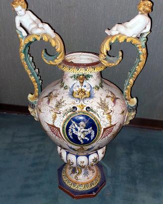 Vaso Maiolica '55 mal restaurato valuto proposte
