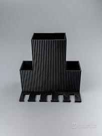 Porta spazzolini da parete con vano scavolini