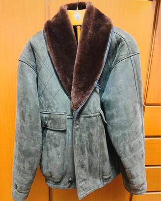 Giacca Vintage in vero montone shearling