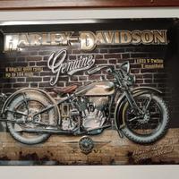 "Targa metallo Harley-Davidson 1933 VLE bombata -