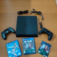 PS4 slim- 2 joystick -gioco fifa 19