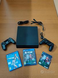 PS4 slim- 2 joystick -gioco fifa 19
