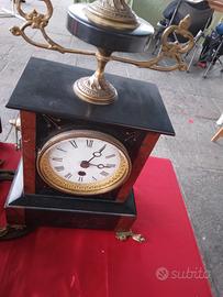 orologio da tavolo in marmo nero