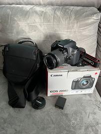 Canon EOS 2000D Reflex + 18-55mm / kit completo