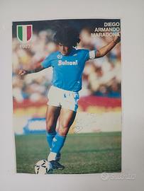 Poster Vintage Maradona Napoli 1987 Scudetto