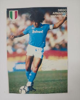 Poster Vintage Maradona Napoli 1987 Scudetto