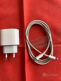 Apple caricabatterie 20w usb-c +cavo lightning iph