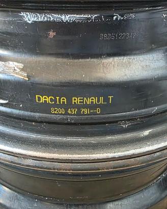 Cerchi in ferro da 15 Renault/Dacia