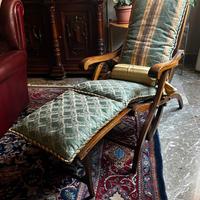 Rara Sedia Transatlantico "Steamer Chair" d'epoca