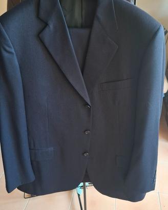 Trussardi Sartoriale: Completo gessato blu tg. 52