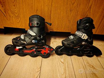 Pattini in linea Roller regolabili tg 30 31 32 