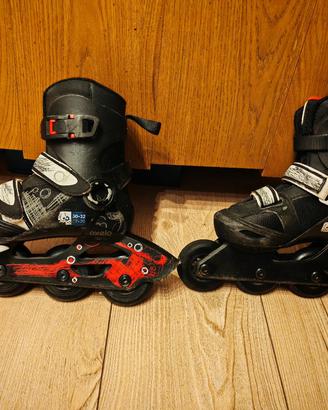 Pattini in linea Roller regolabili tg 30 31 32 