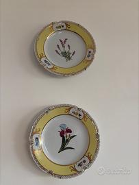 6 Piatti Decorativi da Parete Porcellana