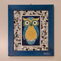 Quadretto in ceramica "GUFETTO"