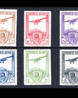 Spagna 1930 - Posta Aerea Serie Completa Michel 45
