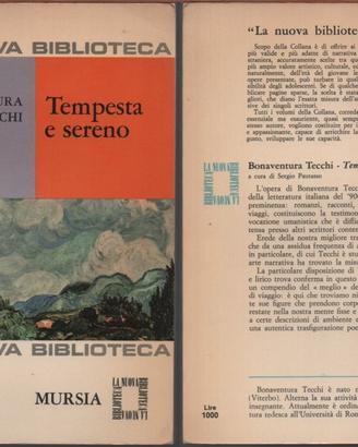 Bonaventura Tecchi - Tempesta e sereno - Mursia