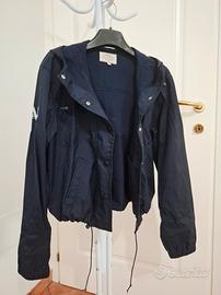 Giubbino blu con cappuccio originale Armani Jeans 