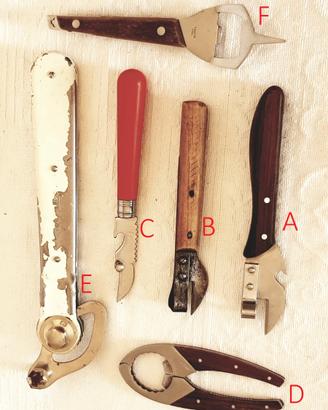 Apriscatole e bottiglie, Vecchi e Vintage 6 pezzi