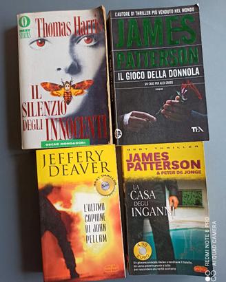 SET 4 romanzi gialli / Thriller vintage TASCABILI