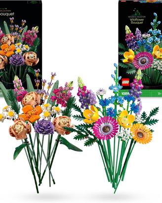 LEGO Icons Bundle Bouquet di Fiori: Include Bouque