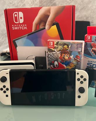 Nintendo Switch oled+ Mario odyssey , Switch sport