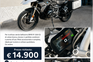 Moto R 1250 GS completa di borse originali BMW