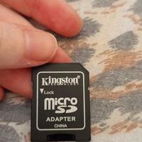 Scheda memoria micro SD adapter Kingston