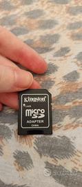 Scheda memoria micro SD adapter Kingston