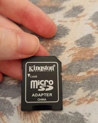 Scheda memoria micro SD adapter Kingston
