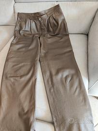 PANTALONI in vera pelle di sartoria uomo