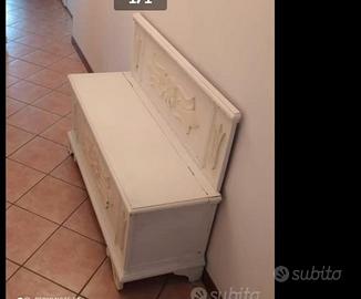 cassapanca legno bianco - Arredamento e Casalinghi In vendita a Treviso