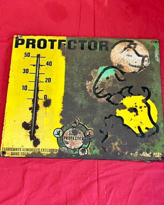 Termometro Insegna Vintage Anni 50 "Protector"