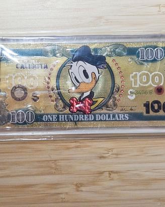 Disney Gold Banknote Paperino banconota Calisota