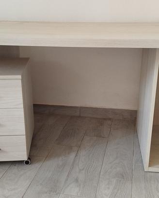 Scrivania 180 cm con cassettiera
