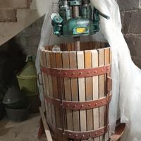 Torchio idraulico più pigiatrice e tino