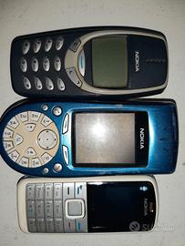 3 cellulari vecchia generazione nokia sony
