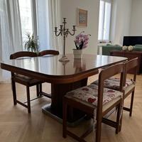 Tavolo legno pregiato allungabile