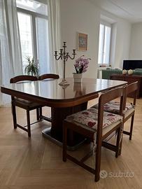 Tavolo legno pregiato allungabile